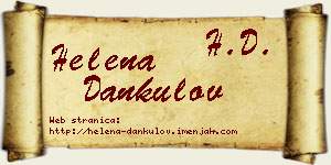 Helena Dankulov vizit kartica